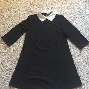New SHEIN Black Dress with White Collar